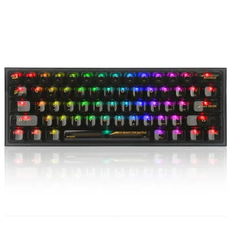 کیبورد ردراگون شفاف K617CT FIZZ BLACK - تصویر ۴
