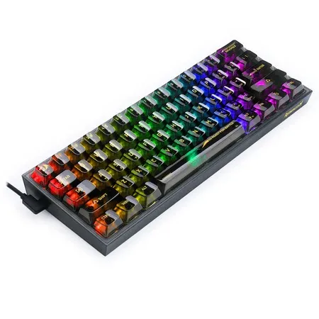 کیبورد ردراگون شفاف K617CT FIZZ BLACK - تصویر ۵