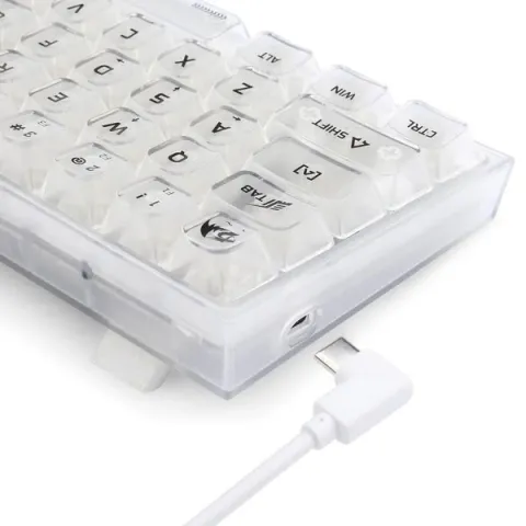کیبورد ردراگون شفاف K617CT FIZZ WHITE - تصویر ۴