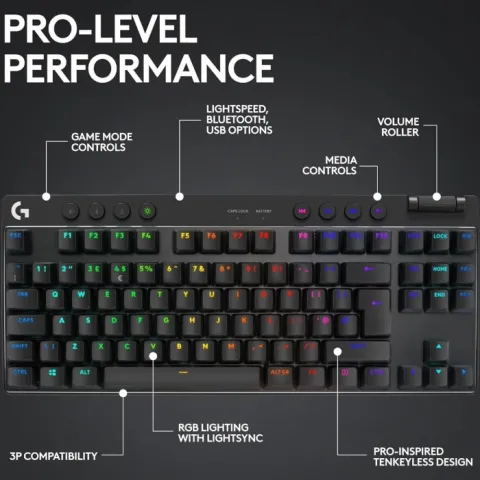 کیبورد گیمینگ لاجیتک  G PRO X TKL RAPID - تصویر ۳