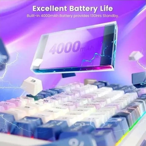 کیبورد ردراگون REDRAGON K708AK PRO FLEKACT WIRELESS LCD DISPLAY - تصویر ۹