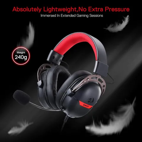 هدست ردراگون REDRAGON H376 AURORA WIRED BLACK - تصویر ۵