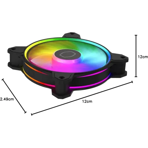فن کیس کولر مستر COOLER MASTER MASTERFAN MF120 HALO ARGB - تصویر ۴
