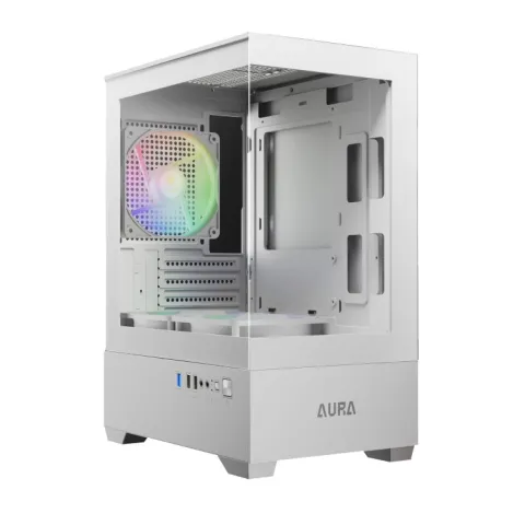 کیس گیم دیاس GAMDIAS AURA GC9M WHITE ARGB GAMING CASE - تصویر ۴