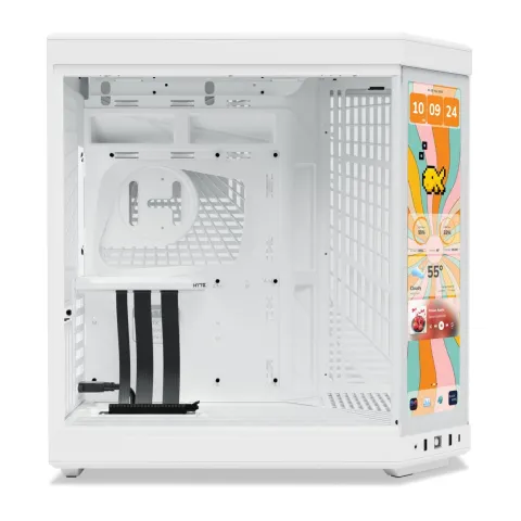 کیس هایت HYTE Y70 + TOUCH DISPLAY SNOW WHITE - تصویر ۶