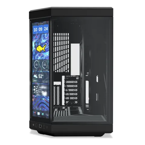 کیس هایت HYTE Y70 + TOUCH DISPLAY PITCH BLACK - تصویر ۷