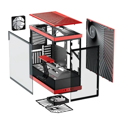 کیس هایت HYTE Y40 BLACK RED - تصویر ۲