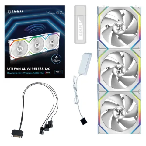 فن کیس لیان لی LIAN LI UNI FAN SL WIRELESS 120 3x1 WHITE - تصویر ۹