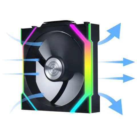 فن کیس لیان لی LIAN LI UNI FAN SL WIRELESS 120 3x1 BLACK - تصویر ۱۰
