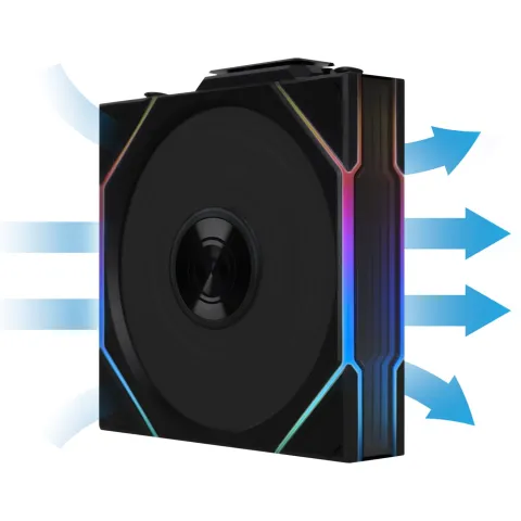 فن کیس لیان لی LIAN LI UNI FAN TL WIRELESS 120 3x1 BLACK - تصویر ۷