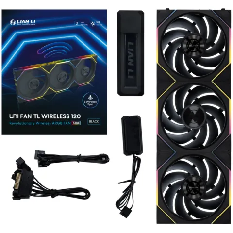 فن کیس لیان لی LIAN LI UNI FAN TL WIRELESS 120 3x1 BLACK - تصویر ۱۰
