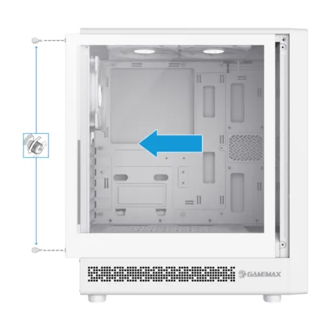 کیس گیمینگ گیم مکس CASE GAMEMAX STORM 2 WHITE - تصویر ۴
