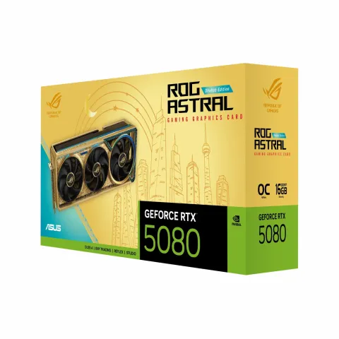 کارت گرافیک ایسوس ASUS ROG ASTRAL RTX 5080 OC DHAHAB EDITION 16G - تصویر ۹