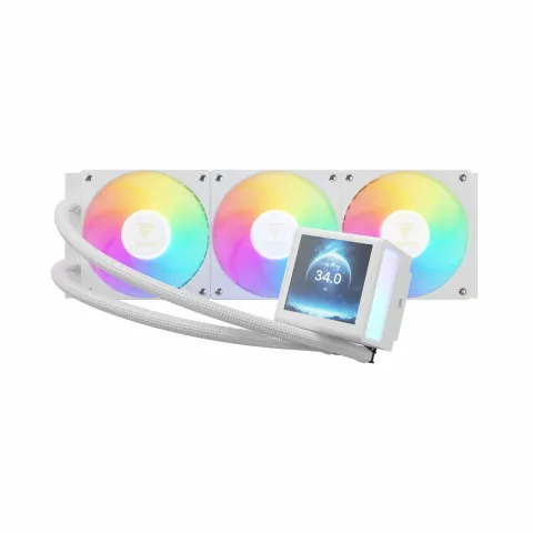 خنک کننده مایع پردازنده گیم دیاس GAMDIAS CHIONE P5-360 WHITE LIQUID COOLER - تصویر ۲