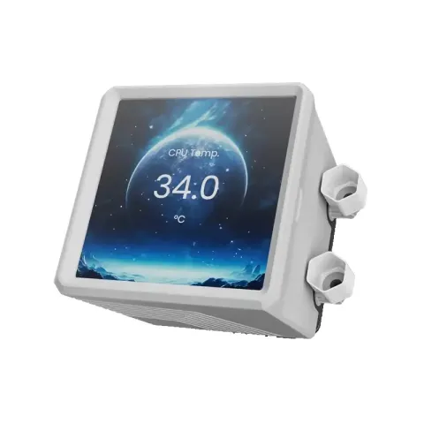 خنک کننده پردازنده گیم دیاس GAMDIAS AURA GL360 LCD WHITE LIQUID COOLER - تصویر ۲