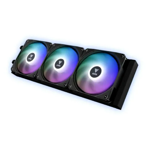 خنک کننده پردازنده گیم دیاس GAMDIAS AURA GL360 LCD BLACK LIQUID COOLER - تصویر ۳