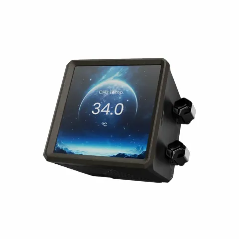 خنک کننده پردازنده گیم دیاس GAMDIAS AURA GL360 LCD BLACK LIQUID COOLER - تصویر ۲