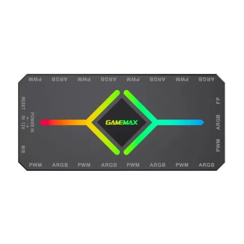 کنترلر نورپردازی و سرعت فن گیم مکس GAMEMAX ARGB PWM HUB V4 BLACK