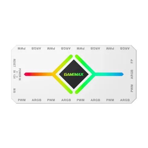 کنترلر نورپردازی و سرعت فن گیم مکس GAMEMAX ARGB PWM HUB V4 WHITE
