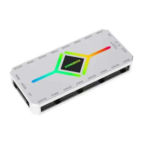کنترلر نورپردازی و سرعت فن گیم مکس GAMEMAX ARGB PWM HUB V4 WHITE - تصویر ۴