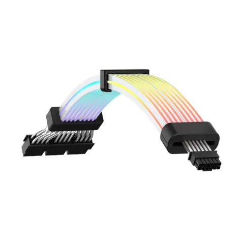 کابل اسلیو گیم مکس GAMEMAX ARGB Extension 16-pin (12VHPWR) GPU Sleeve BLACK - تصویر ۲