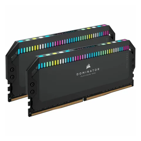 رم کورسیر CORSAIR DOMINATOR PLATINIUM RGB BLACK 64GB (2x32) 5200MT/s CL40 DDR5 - تصویر ۲