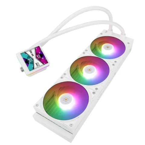 خنک کننده THERMALRIGHT GRAND VISION 360 ARGB WHITE LCD - تصویر ۲