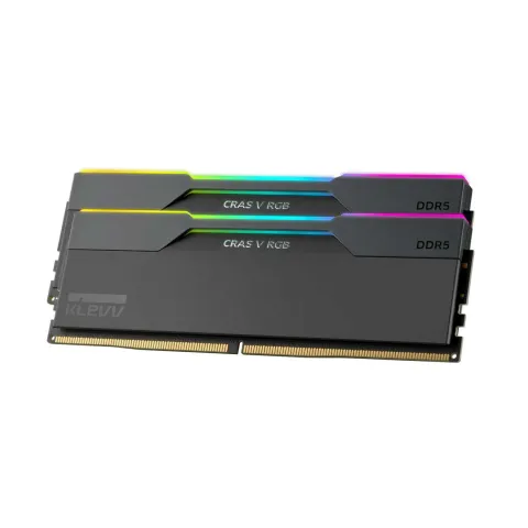 رم کلو KLEVV Cras V RGB BLACK 48GB(2x24) 6000MT/s CL28 DDR5 - تصویر ۳