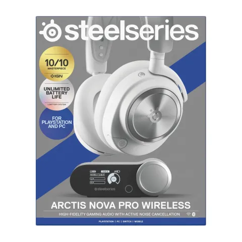 هدست استیل سریز SteelSeries Arctis Nova Pro WIRELESS WHITE - تصویر ۳
