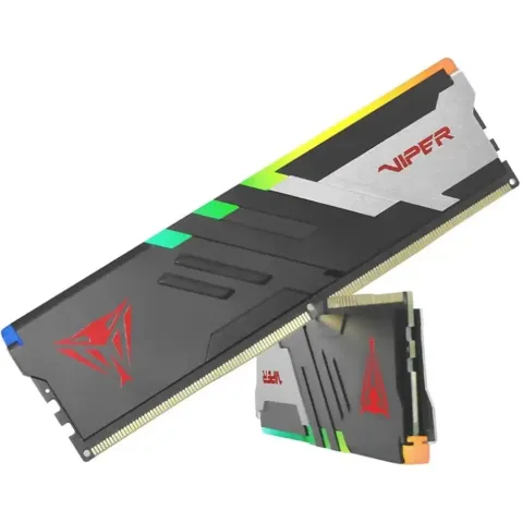 رم پاتریوت PATRIOT VIPER VENOM RGB 64GB(2x32) 5600MT/s CL40 DDR5 + XMP/EXPO - تصویر ۲