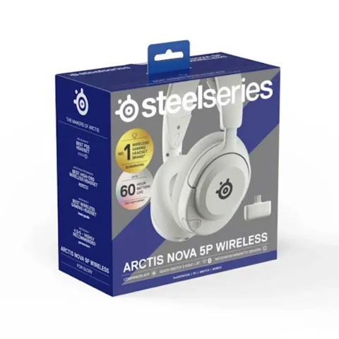 هدست استیل سریز SteelSeries Arctis Nova 5P Wireless WHITE (جعبه باز) - تصویر ۵