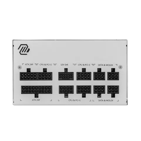 پاور 850 وات ام اس آی MSI MAG A850GL PCIE5 Full Modular GOLD ATX 3.1 WHITE - تصویر ۴