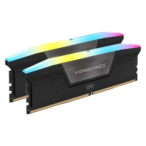 رم کورسیر CORSAIR VENGEANCE RGB 64GB(2x32) 5600MT/s CL40 DDR5 - تصویر ۲