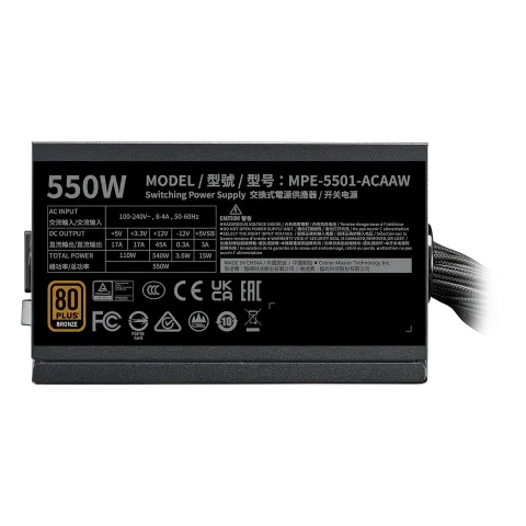 پاور 550 وات کولر مستر COOLER MASTER MWE Bronze 550 V3 - تصویر ۴