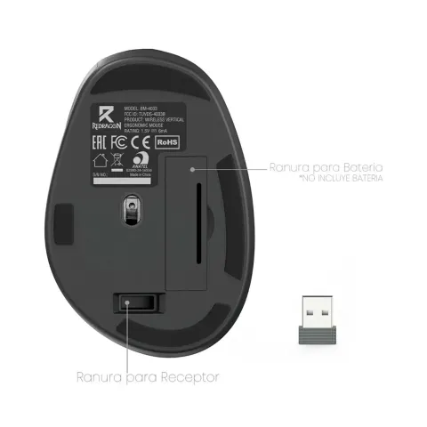 موس اداری ردراگون REDRAGON BM4033 WIRELESS - تصویر ۴