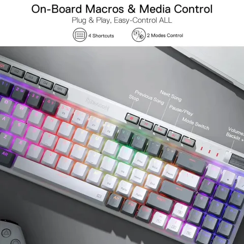 کیبورد ردراگون REDRAGON REDRAGON K655 WG MAGIC WAND SE WIRED - تصویر ۳