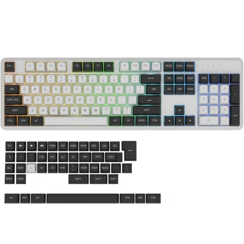 کی کپ جزیره‌ای ردراگون REDRAGON KEY CAP A132 BLACK + WHITE - تصویر ۲