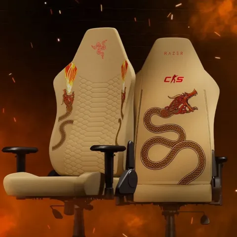 صندلی گیمینگ ریزر RAZER GAMING CHAIR ISKUR V2 X BLACK CS2 EDITION - تصویر ۳