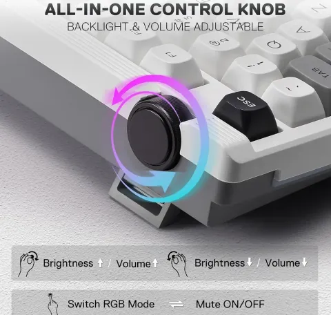 کیبورد ردراگون REDRAGON K729 OTIIM PRO WGB RGB - تصویر ۵