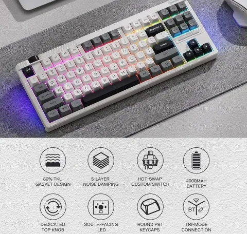 کیبورد ردراگون REDRAGON K729 OTIIM PRO WGB RGB - تصویر ۶