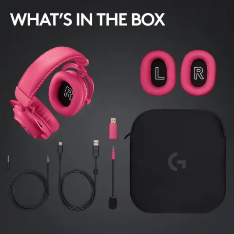 هدست بی سیم لاجیتک مدل G PRO X LIGHTSPEED 2 PINK - تصویر ۹