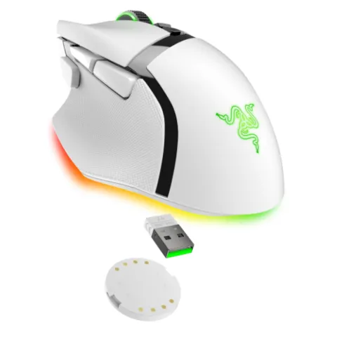 موس ریزر بی سیم BASILISK V3 PRO 35K WHITE - تصویر ۵
