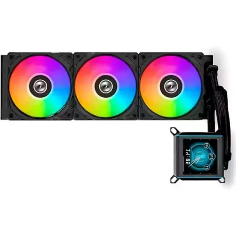 خنک کننده مایع پردازنده لیان لی LIAN LI GALAHAD II LCD 360 BLACK - تصویر ۲