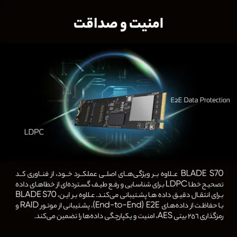 اس‌اس‌دی M.2 ای‌دیتا ADATA 4TB NVMe SSD GAMMIX S70 BLADE - تصویر ۸