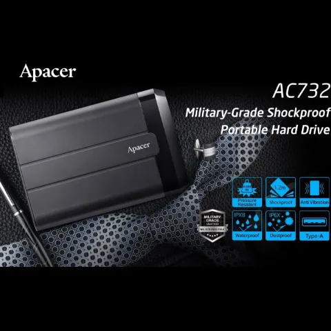هارد اکسترنال اپیسر APACER AC732 2TB USB 3.2 GEN 1 BLACK - تصویر ۶