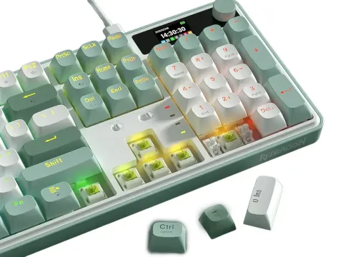 کیبورد ردراگون WYVERN LCD Pro K761WG RGB - تصویر ۲