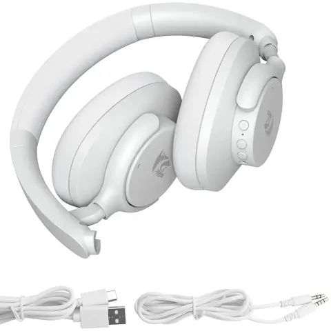 هدست بی‌سیم ردراگون REDRAGON VibeCore H610 600X WHITE - تصویر ۳