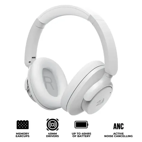 هدست بی‌سیم ردراگون REDRAGON VibeCore H610 600X WHITE - تصویر ۴