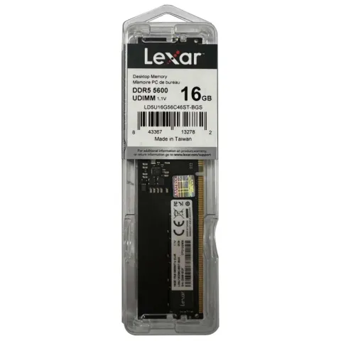 رم لکسار  LEXAR UDIMM LD5U16G56C46ST 16GB 5600MT/s CL46 DDR5 - تصویر ۲