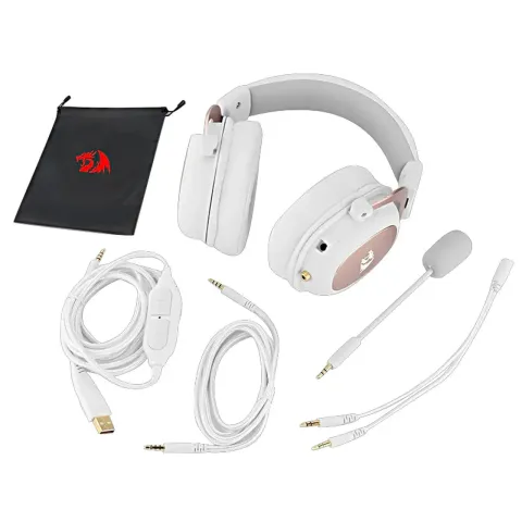 هدست ردراگون REDRAGON HEADSET H510 ZEUS 2 WIRED WHITE - تصویر ۲